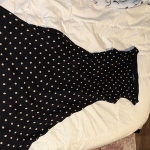 Jones New York Black and White Polka Dot Blouse